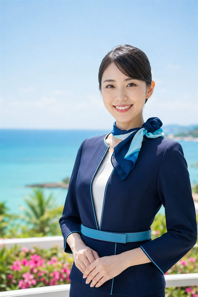 JTA対策専門スクールのイメージ（沖縄の空）